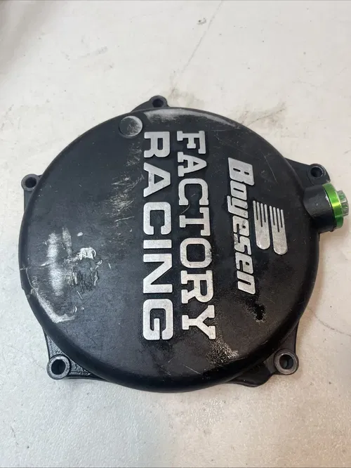 2010 Kawasaki KX250F 09-16 Boyesen Black Clutch Cover with Oil Cap