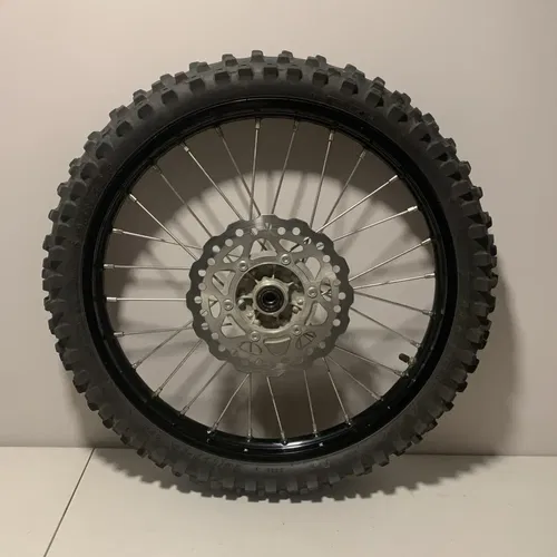 2019 KX100 COMPLETE OEM FRONT WHEEL 19" FRONT WHEEL RIM HUB ROTOR KX 100 kx100
