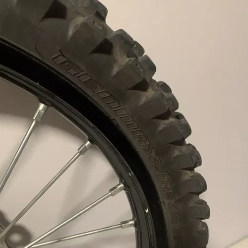 2019 KX100 COMPLETE OEM FRONT WHEEL 19" FRONT WHEEL RIM HUB ROTOR KX 100 kx100