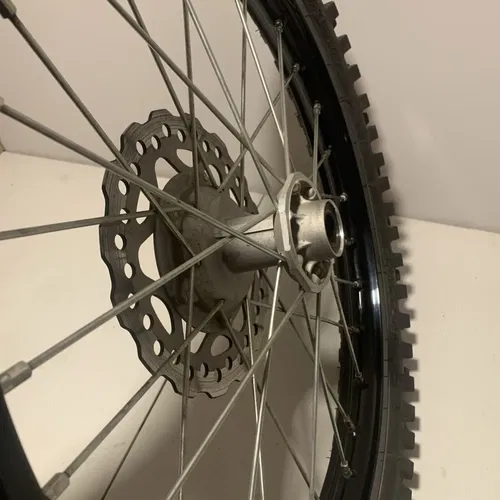 2019 KX100 COMPLETE OEM FRONT WHEEL 19" FRONT WHEEL RIM HUB ROTOR KX 100 kx100