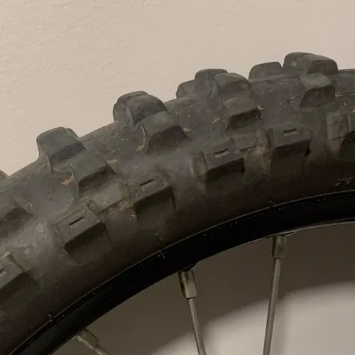 2019 KX100 COMPLETE OEM FRONT WHEEL 19" FRONT WHEEL RIM HUB ROTOR KX 100 kx100