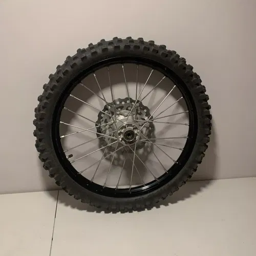 2019 KX100 COMPLETE OEM FRONT WHEEL 19" FRONT WHEEL RIM HUB ROTOR KX 100 kx100