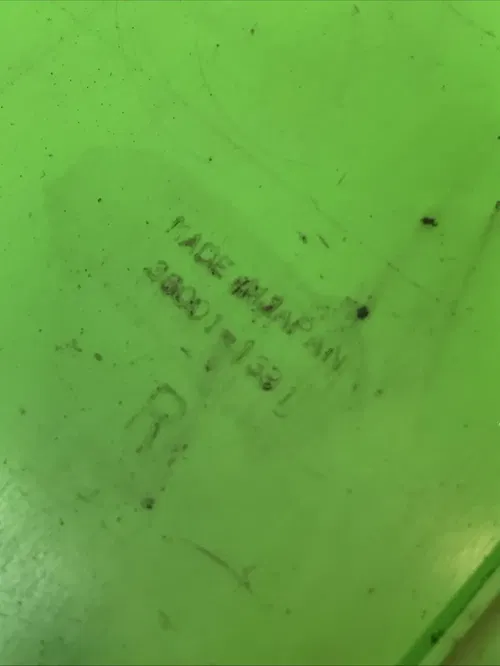 1988 KX125 OEM Right Side Number Plate Plastic Panel 136001-1391 Kawasaki Plate