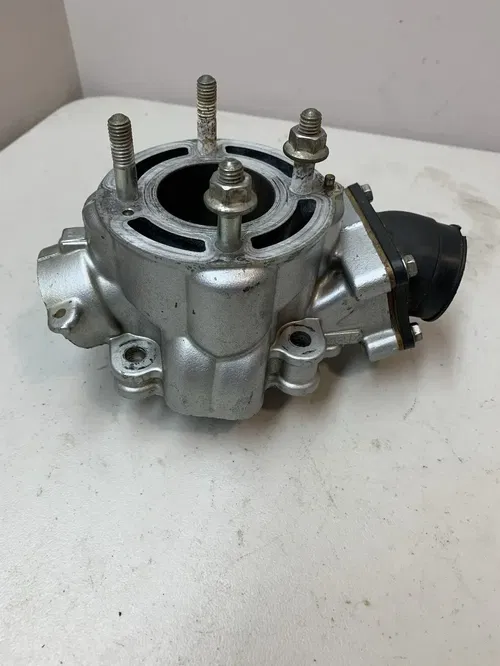 2008 KX65 OEM Cylinder With Intake And Reed Cage DAMAGED PARTS OR REPAIR ONLY 08