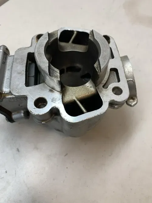 2008 KX65 OEM Cylinder With Intake And Reed Cage DAMAGED PARTS OR REPAIR ONLY 08