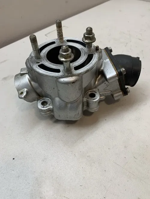 2008 KX65 OEM Cylinder With Intake And Reed Cage DAMAGED PARTS OR REPAIR ONLY 08