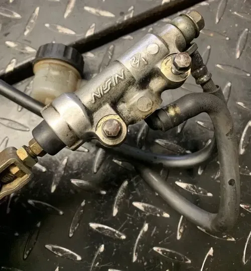 93-01 YZ80 OEM Complete Rear Brake Assembly Caliper Master Cylinder Hose Pedal
