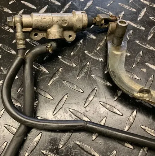 93-01 YZ80 OEM Complete Rear Brake Assembly Caliper Master Cylinder Hose Pedal