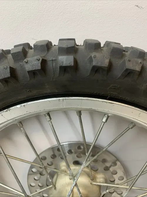 2008 Kawasaki KX65 KX 65 OEM 14" Front Wheel Hub Rim Complete 00-22 Kx65 Rm65