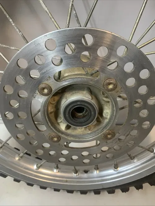 2008 Kawasaki KX65 KX 65 OEM 14" Front Wheel Hub Rim Complete 00-22 Kx65 Rm65
