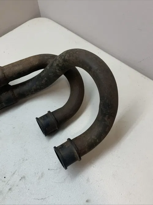1984 Honda XL250R OEM Original Exhaust Header Pipe Dual Header Pipe With Shield