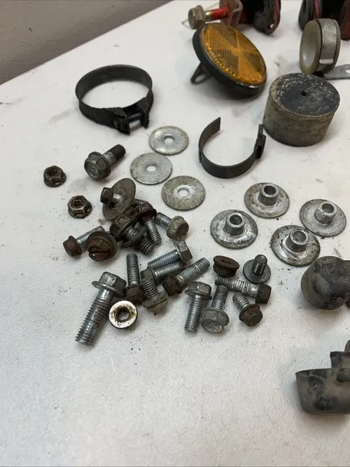 1984 Honda XL250R Xl 250r OEM LOT Bolts Hardware Lever Reflector Rubber Grommets