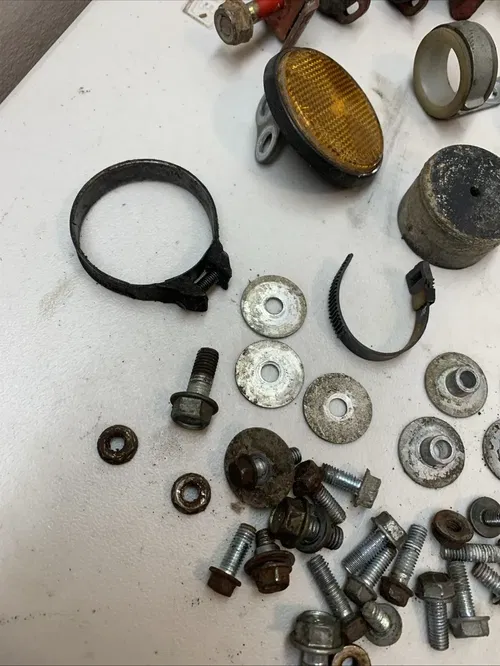 1984 Honda XL250R Xl 250r OEM LOT Bolts Hardware Lever Reflector Rubber Grommets