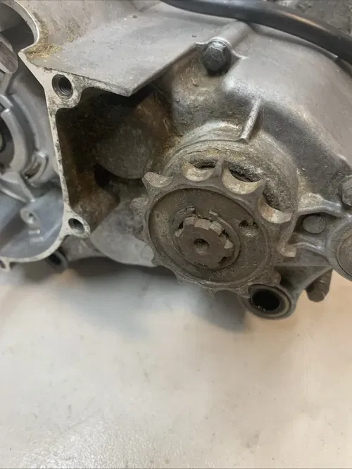 2008 Kawasaki KX65 Engine Bottom End Cases Transmission BAD CRANK/NEEDS REBUILD
