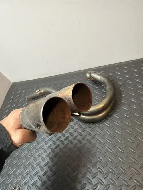 2000 KTM 520 EXC OEM Header Pipe Exhaust Mid Pipe Pipes Manifold Muffler 00-02