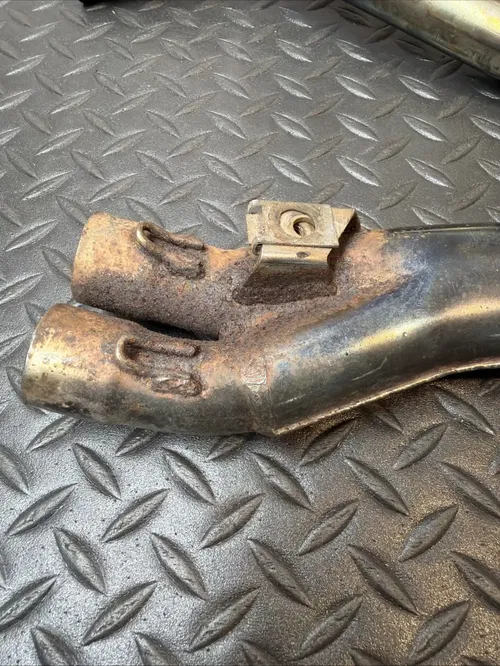 2000 KTM 520 EXC OEM Header Pipe Exhaust Mid Pipe Pipes Manifold Muffler 00-02