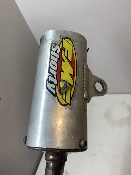FMF SHORTY SILENCER MUFFLER 24010 P-CORE2 SHORTY YZ125 02-08 DAMAGED FOR PARTS!