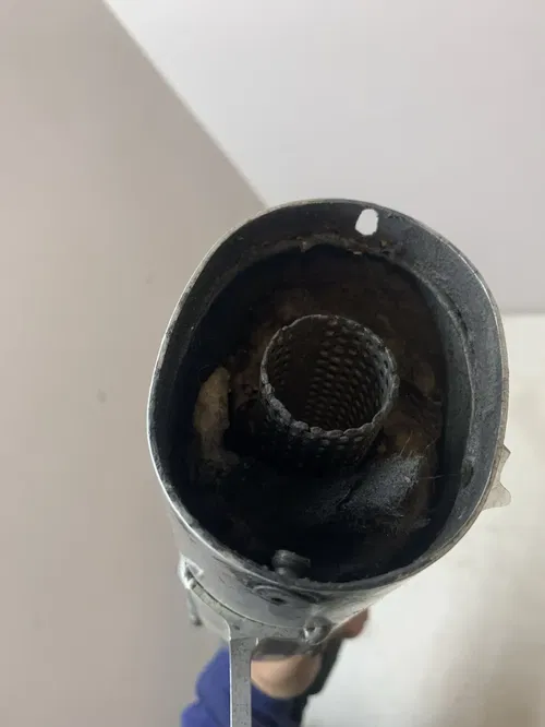 FMF SHORTY SILENCER MUFFLER 24010 P-CORE2 SHORTY YZ125 02-08 DAMAGED FOR PARTS!