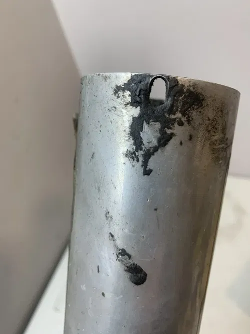 FMF SHORTY SILENCER MUFFLER 24010 P-CORE2 SHORTY YZ125 02-08 DAMAGED FOR PARTS!