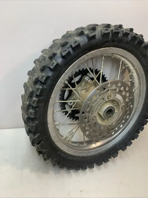 2008 Kawasaki KX65 Rm65 OEM Complete Rear Wheel Rim Hub Sprocket Rotor 00-22 Kx