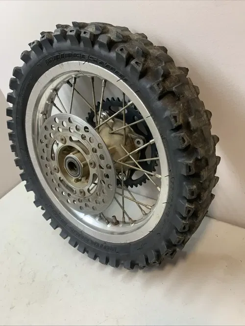 2008 Kawasaki KX65 Rm65 OEM Complete Rear Wheel Rim Hub Sprocket Rotor 00-22 Kx