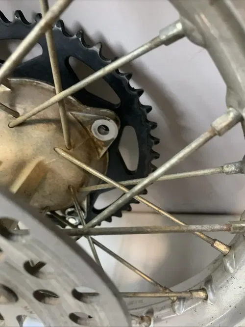 2008 Kawasaki KX65 Rm65 OEM Complete Rear Wheel Rim Hub Sprocket Rotor 00-22 Kx