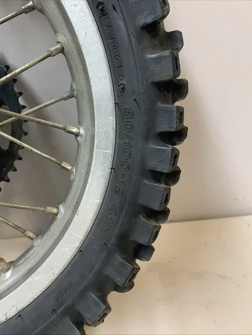 2008 Kawasaki KX65 Rm65 OEM Complete Rear Wheel Rim Hub Sprocket Rotor 00-22 Kx