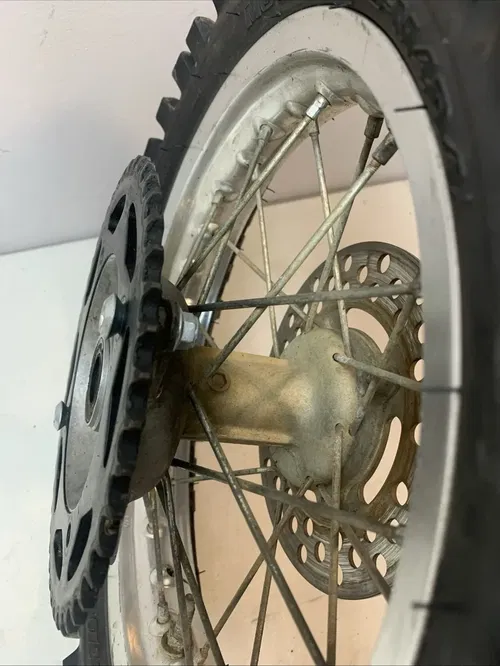 2008 Kawasaki KX65 Rm65 OEM Complete Rear Wheel Rim Hub Sprocket Rotor 00-22 Kx