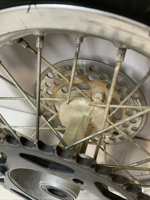 2008 Kawasaki KX65 Rm65 OEM Complete Rear Wheel Rim Hub Sprocket Rotor 00-22 Kx
