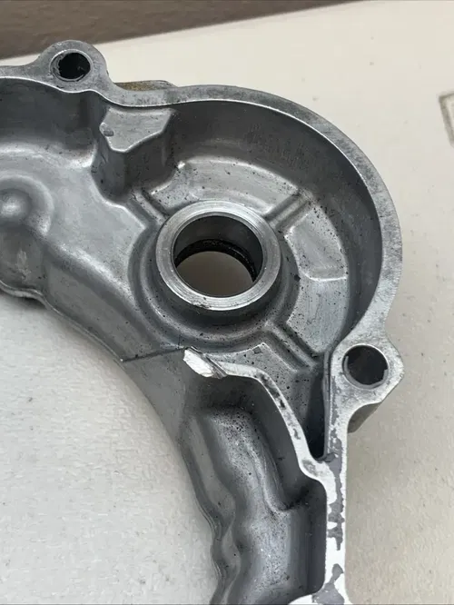 2008 YZ85 OEM Inner Clutch Cover With Water pump YZ 85 Clutch Case Cover DAMAGED