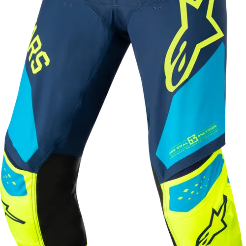 New Alpinestars Techstar Factory Pants Dark Blue/Yellow $179
