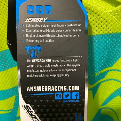 Answer Racing Sync Air Jersey Size L