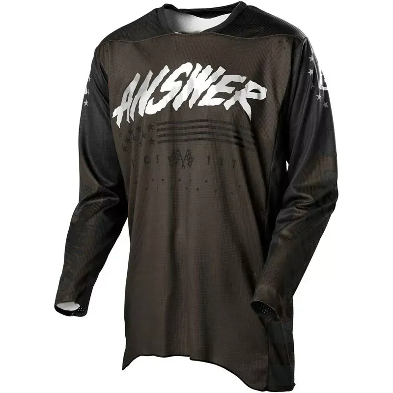 Answer Racing Men's A22 Elite Redzone MX Jersey Ghost/Black