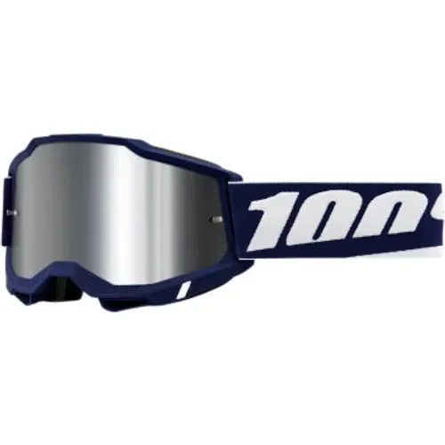 New 100% Accuri 2 Goggles - Mifflin - Silver Mirror Free Shipping