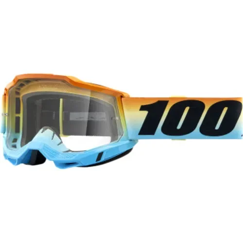 New 100% Accuri 2 Goggles - Sunset - Clear MSRP 45.00 Free Shipping