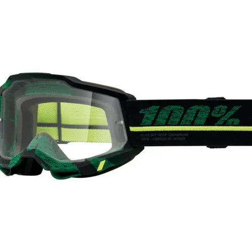 New 100% Accuri 2 Goggles Overlord with Clear Lens MSRP $45