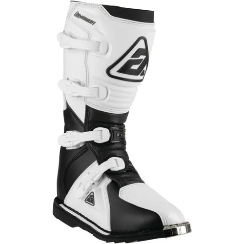 Answer Racing AR1 Race Boots Black/White, 7