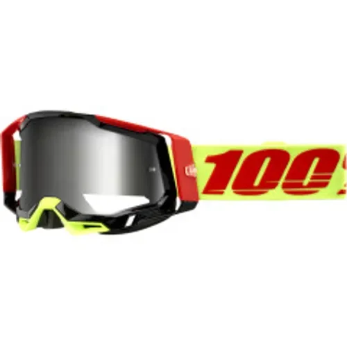 New 100% Racecraft 2 Goggles - Wiz - Flash Silver Free Shipping