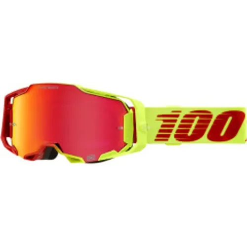 New 100% Armega Goggles - Solaris - HiPER Red Mirror MSRP $120 Free Shipping