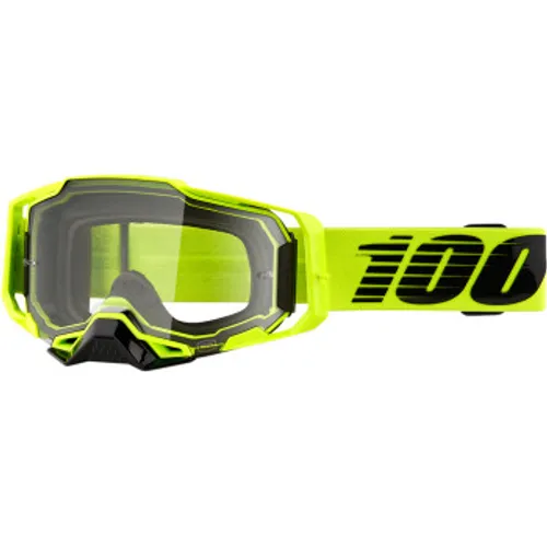 NEW 100% Armega Goggles - Nuclear Citrus - Clear