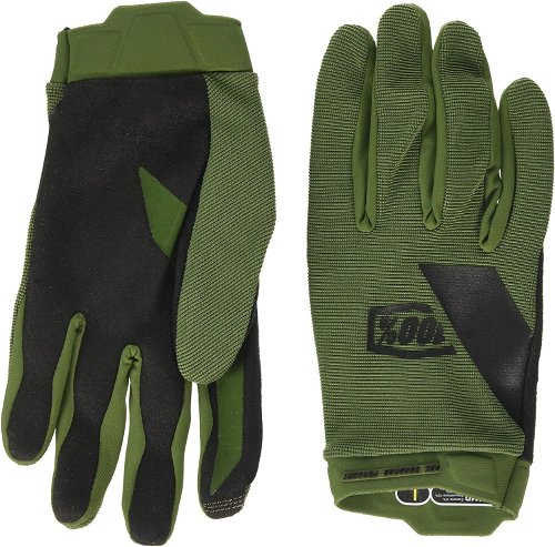 New 100% Ridecamp gloves in Fatigue green adult xl Free Shipping