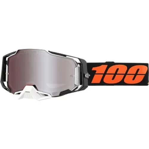 New 100% Armega Goggles - Blacktail - HiPER Silver Mirror MSRP $120