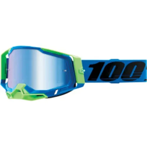 New 100% Racecraft 2 Goggles - Fremont - Blue Mirror MSRP $75 Free Shipping