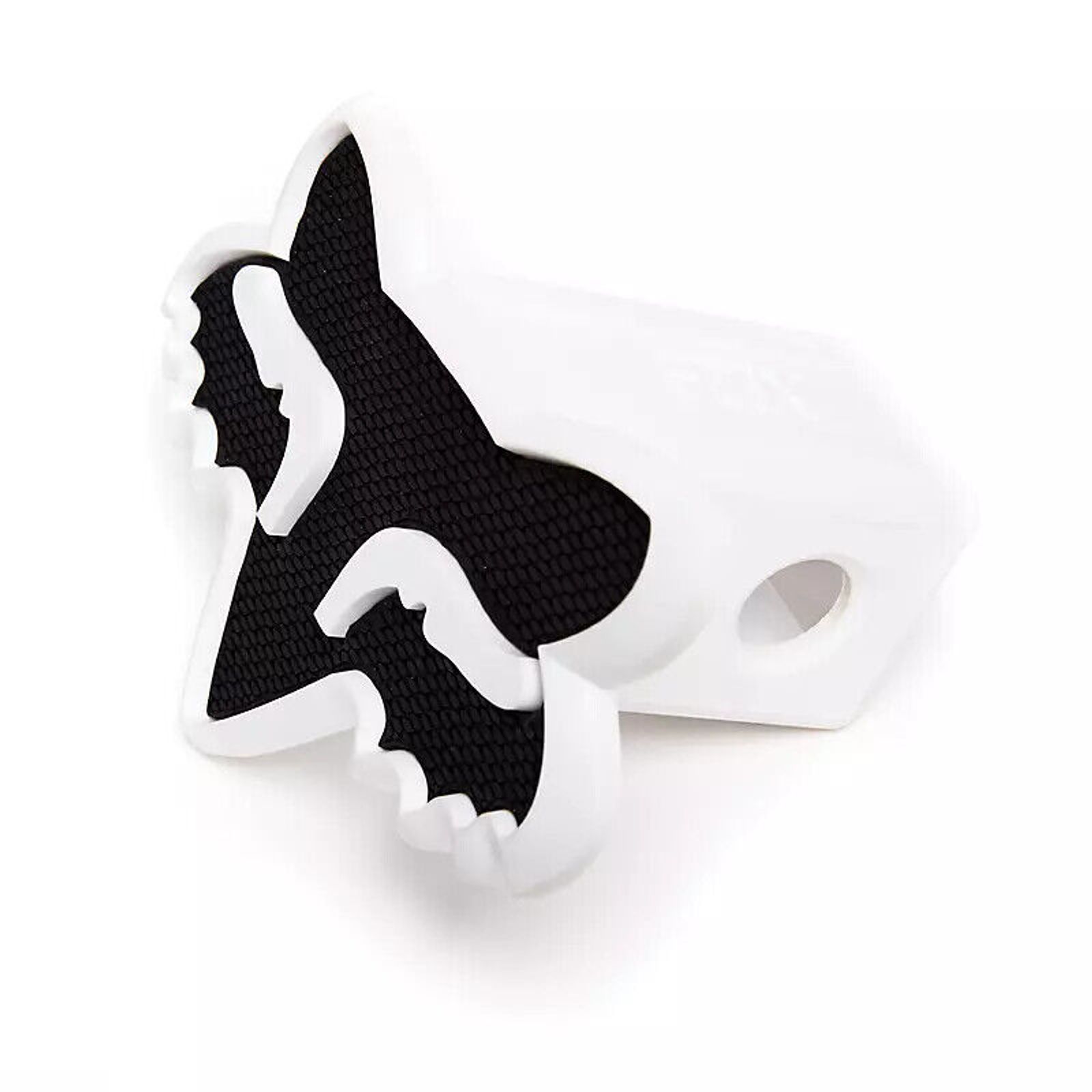 New Fox Racing Fox Head Trailer Hitch in White 16124 018 NS