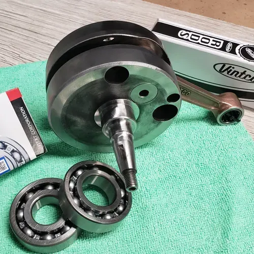  Complete Crankshaft Assembly w/ New Rod, Bearings & Pin
