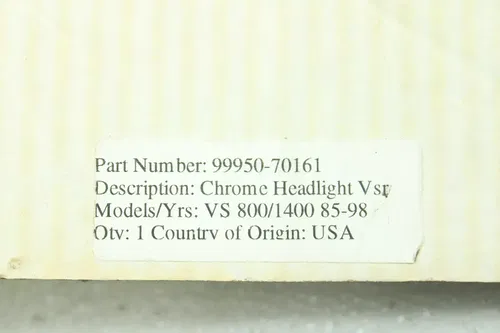 Suzuki Chrome Headlight Visor 99950-70161 IN STOCK SHIPS TODAY!!!