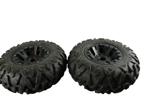 2008 YAMAHA GRIZZLY 700 OEM REAR BACK WHEELS RIMS W TIRES 25x10-12 B4450
