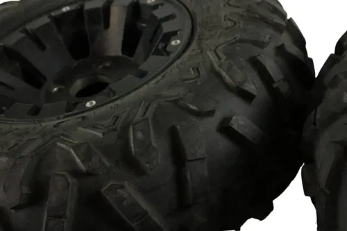 2008 YAMAHA GRIZZLY 700 OEM REAR BACK WHEELS RIMS W TIRES 25x10-12 B4450