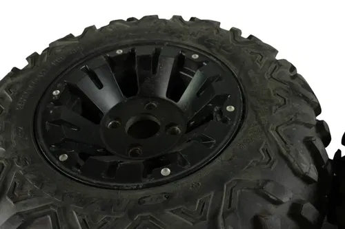 2008 YAMAHA GRIZZLY 700 OEM REAR BACK WHEELS RIMS W TIRES 25x10-12 B4450