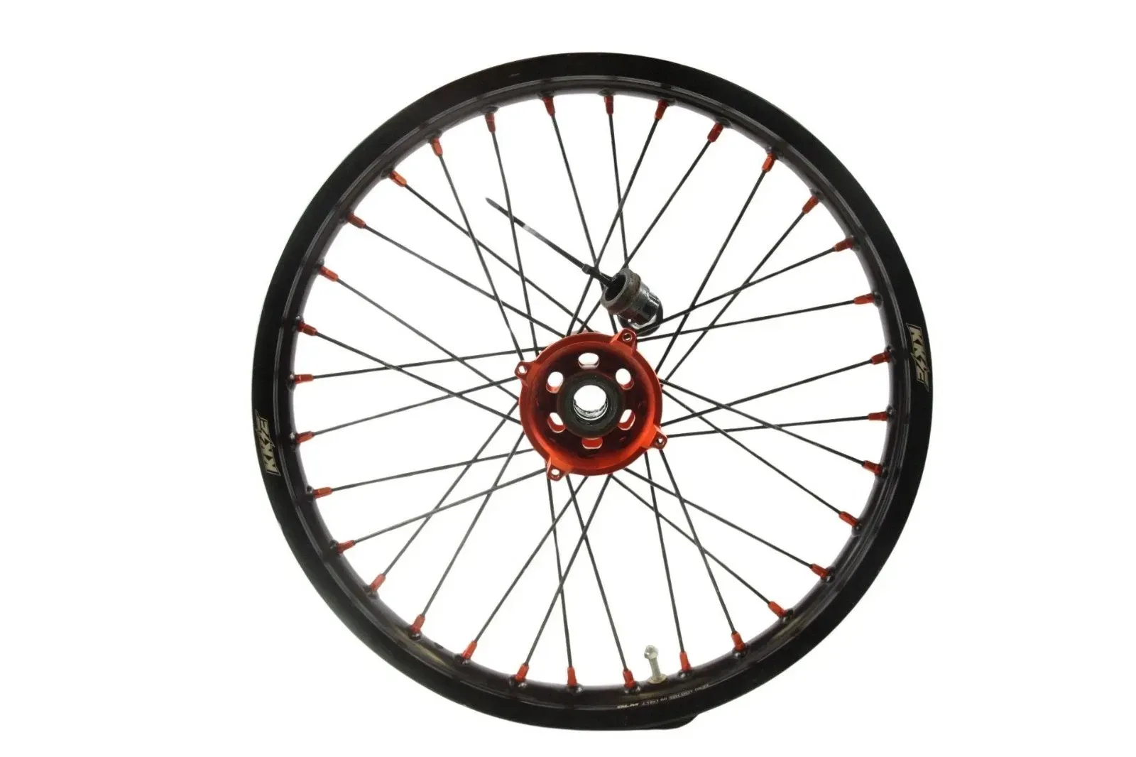 2023 KTM 85 KKE FRONT WHEEL BLACK 19x1.60 RIM HUB SPACER B4520